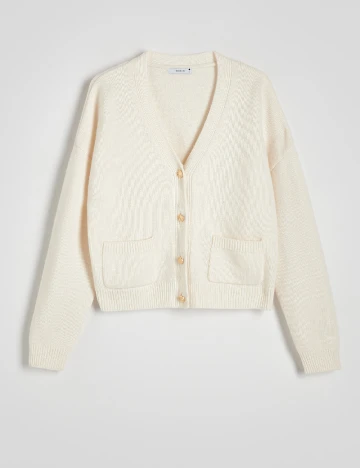 Cardigan Reserved, crem