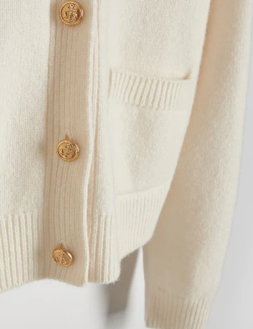Cardigan Reserved, crem