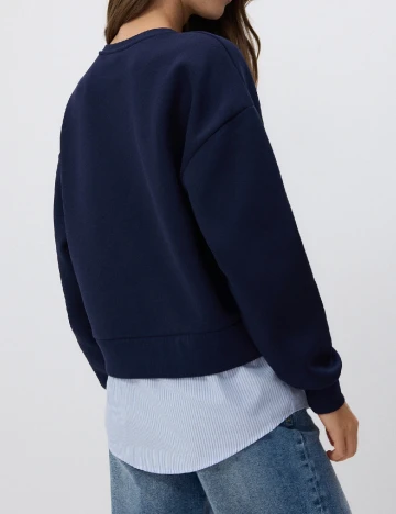 Bluza Reserved, bleumarin inchis Albastru