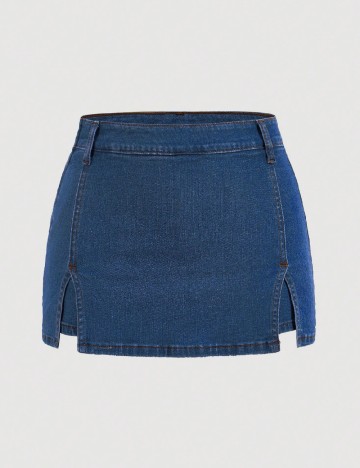 
						Fusta pantalon SHEIN, albastru