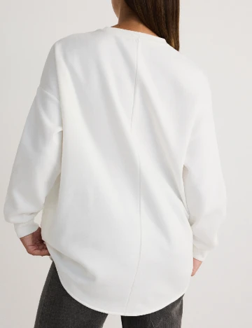 Bluza Oversize Reserved, alb Alb