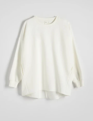 Bluza Oversize Reserved, alb Alb