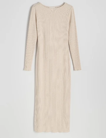 Rochie medie Reserved, crem