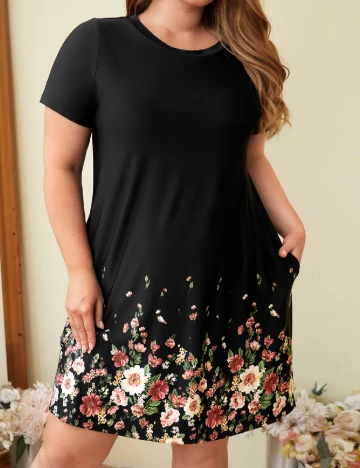 Rochie scurta SHEIN CURVE, negru Negru