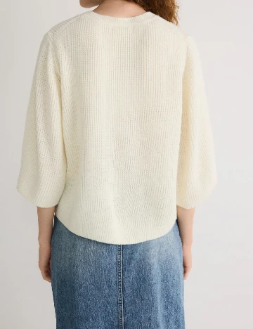 Bluza Reserved, ecru Alb