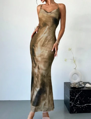 Rochie lunga SHEIN, maro