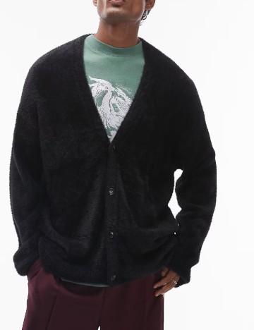 
						Cardigan Topman, negru