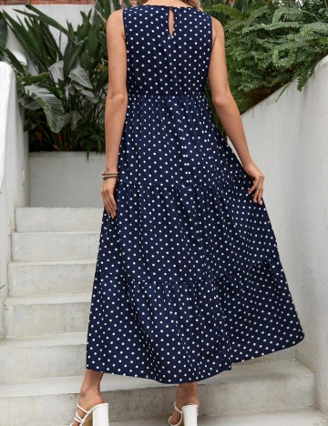 Rochie lunga SHEIN Maternity, bleumarin