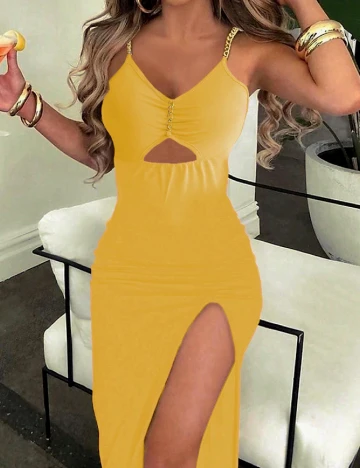 Rochie medie SHEIN, galben Galben