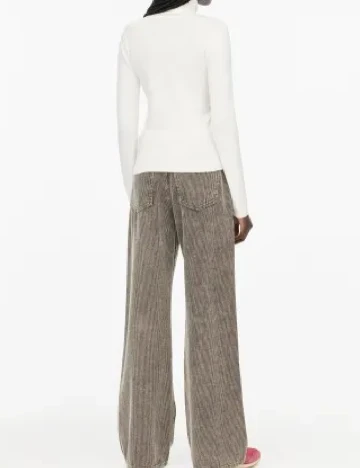 Bluza Pull&Bear, ecru Alb