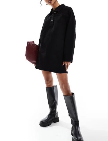 
						Rochie scurta ASOS, negru