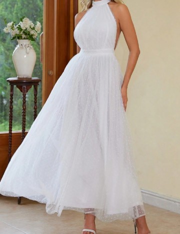 
						Rochie lunga SHEIN, alb