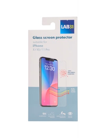 Folie sticla iPhone X/XS/11 Pro LAB 31, transparent