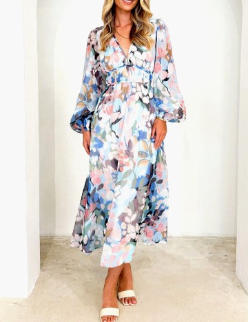 
						Rochie lunga SHEIN, mix culori