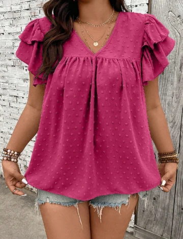 Bluza SHEIN CURVE, roz Roz