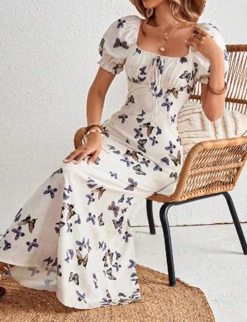 
						Rochie lunga SHEIN, ecru