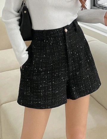 Pantaloni scurti Dazy, negru