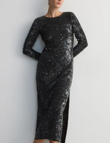 Rochie medie Reserved, gri Gri