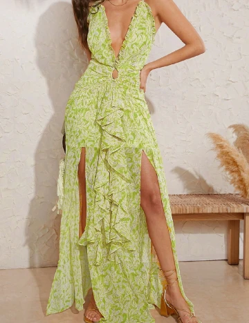 Rochie lunga SHEIN, verde