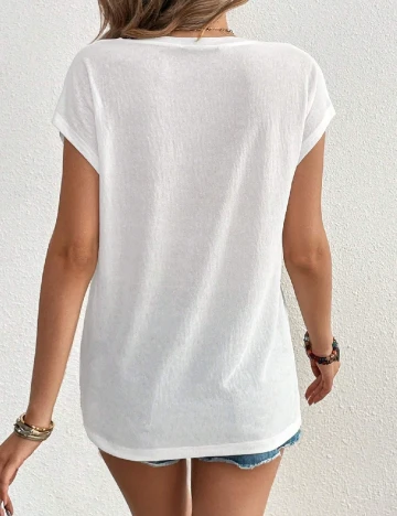 Tricou SHEIN, alb Alb