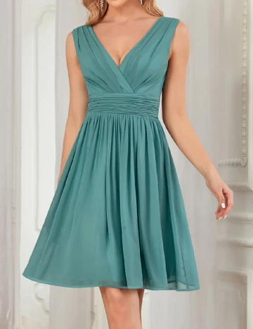 Rochie scurta Ever-Pretty, albastru