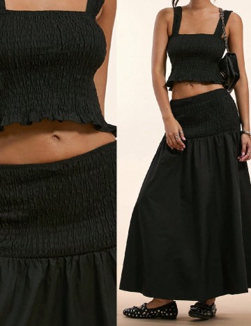 
						Compleu Forever 21, negru