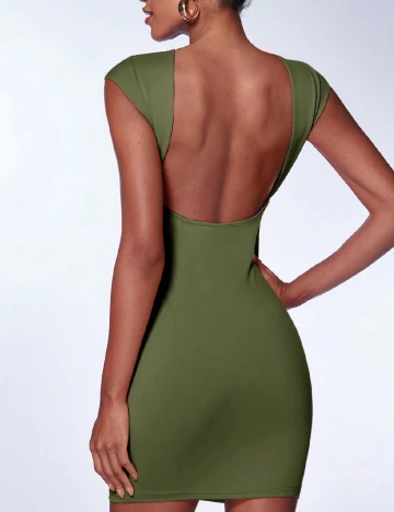 Rochie scurta SHEIN, verde