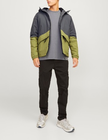 Geaca Jack&Jones, gri/verde
