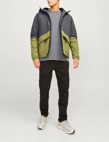 Geaca Jack&Jones, gri/verde