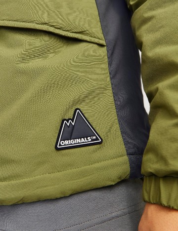 Geaca Jack&Jones, gri/verde