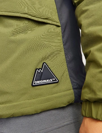 Geaca Jack&Jones, gri/verde