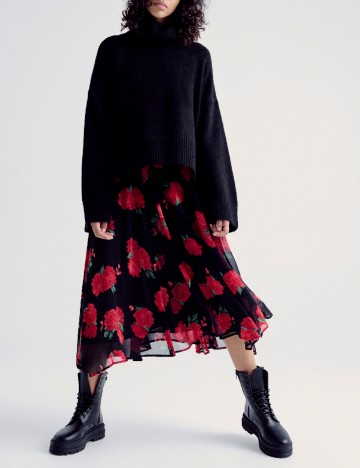 
						Pulover Reserved, negru