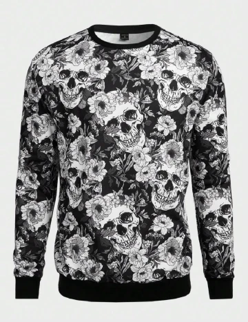 Bluza SHEIN, alb/negru