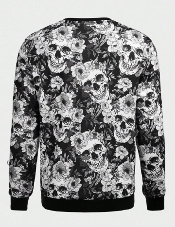 Bluza SHEIN, alb/negru