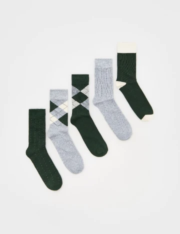 Set sosete 5 perechi Reserved, mix culori Mix culori