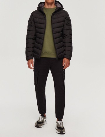 Geaca House Brand, negru