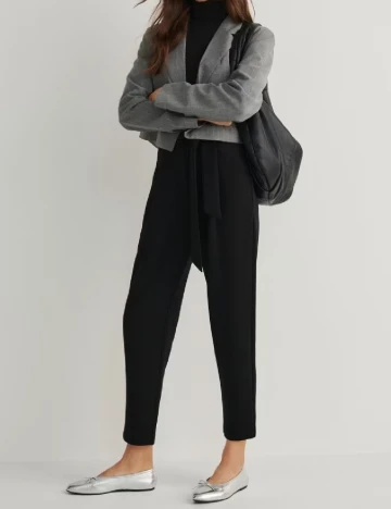 Pantaloni Reserved, negru Negru