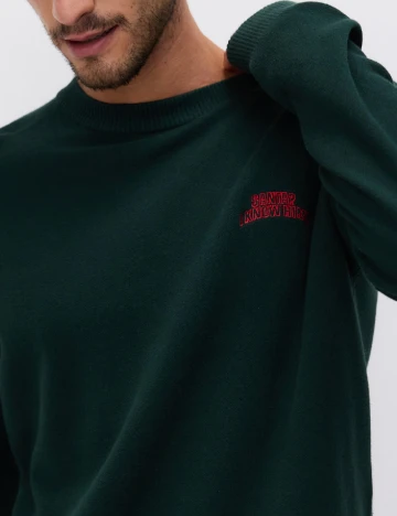 Pulover Reserved, verde inchis