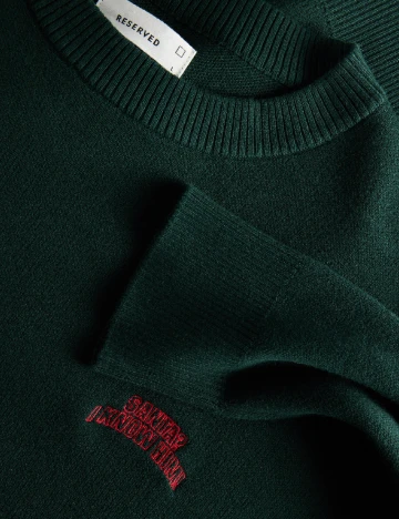 Pulover Reserved, verde inchis