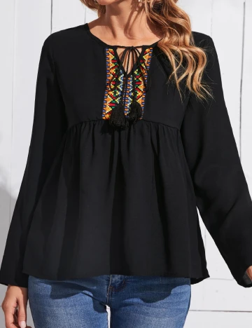 Bluza Emery Rose, negru