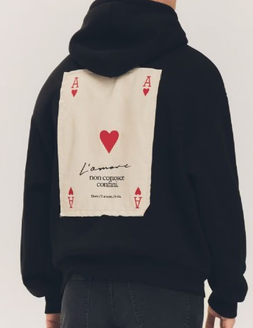 Hanorac Reserved, negru
