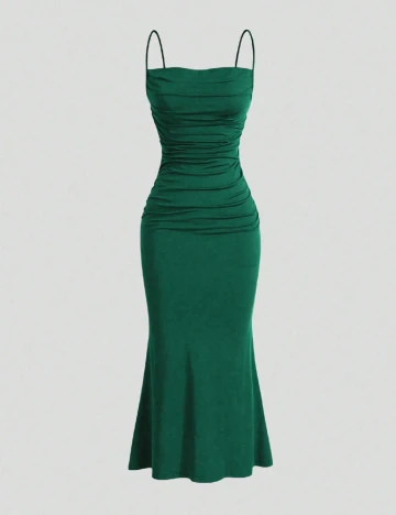 Rochie lunga SHEIN CURVE, verde