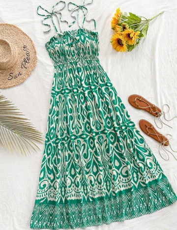 Rochie lunga SHEIN, verde