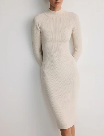 Rochie medie Reserved, nude