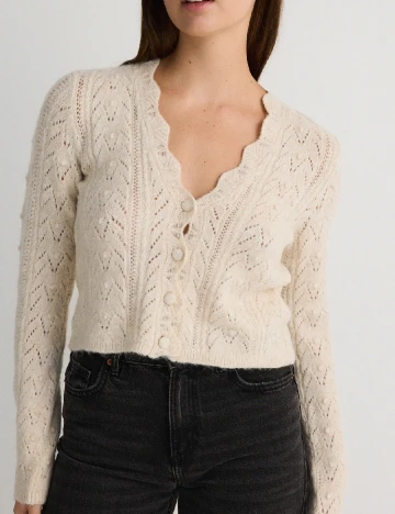 Cardigan Reserved, crem Crem