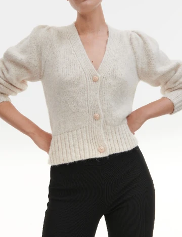 Cardigan Reserved, crem