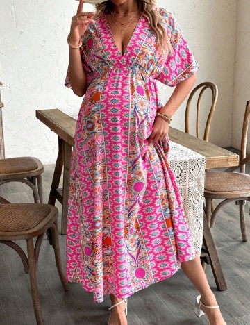 
						Rochie lunga SHEIN Maternity, roz