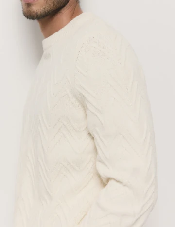 Pulover Reserved, crem