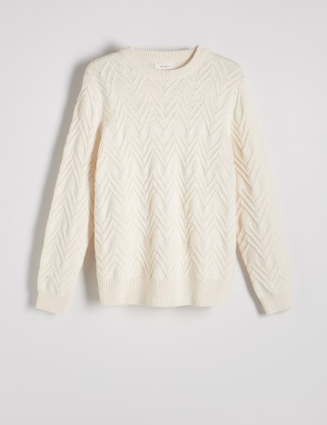Pulover Reserved, crem