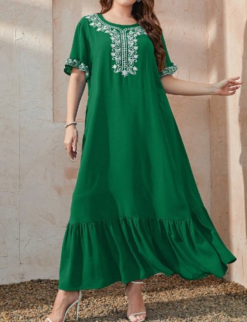 
						Rochie lunga SHEIN CURVE, verde